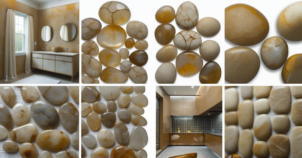 The Complete Guide to Styling Polished Amber Pebble Tile in Your Home