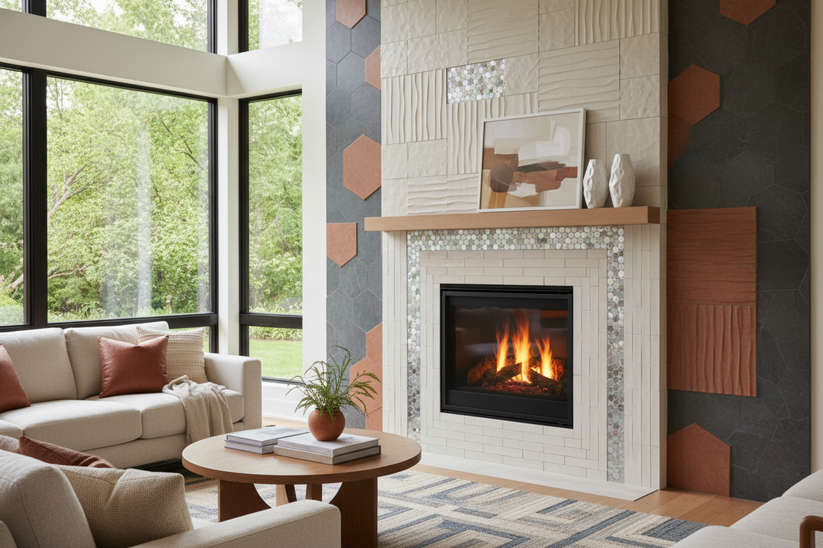 Fireplace Tile Ideas 2026: Trending Styles, Colors & Surround Designs