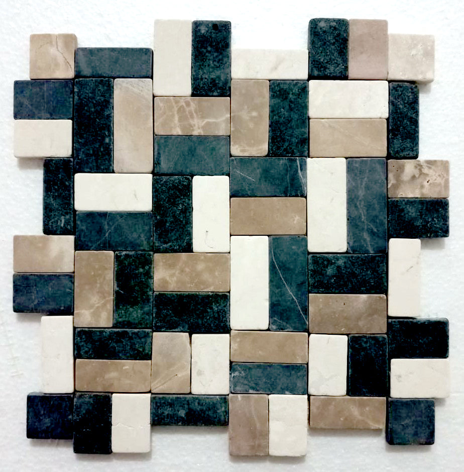 Mixed White Grey Cappuccino New Antique Mosaic