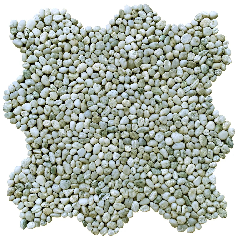 Glacier White Mini Pebble Tile