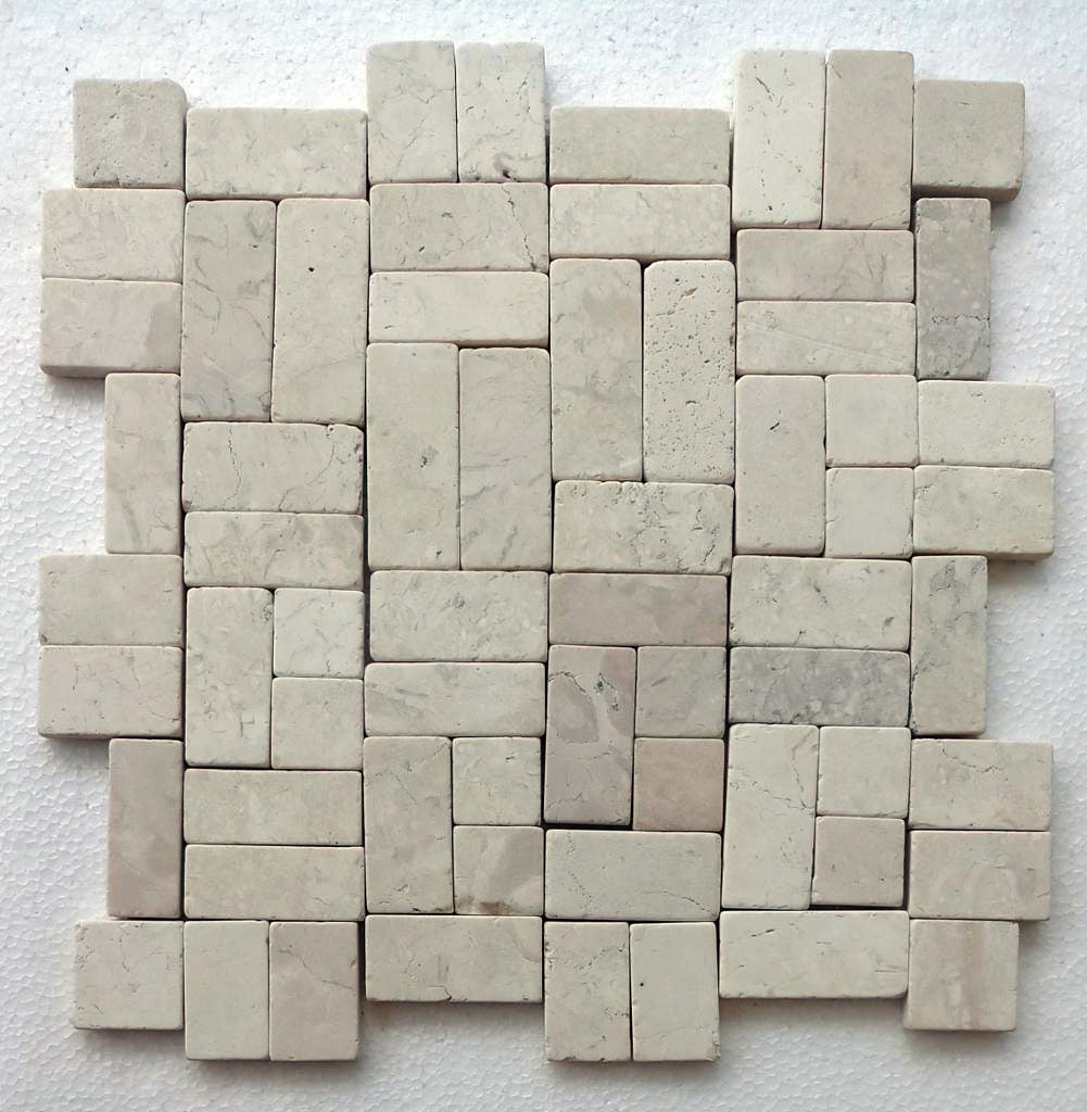 Ecru White New Antique Mosaic