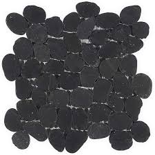 Alor Black XL Sliced Pebble Tiles