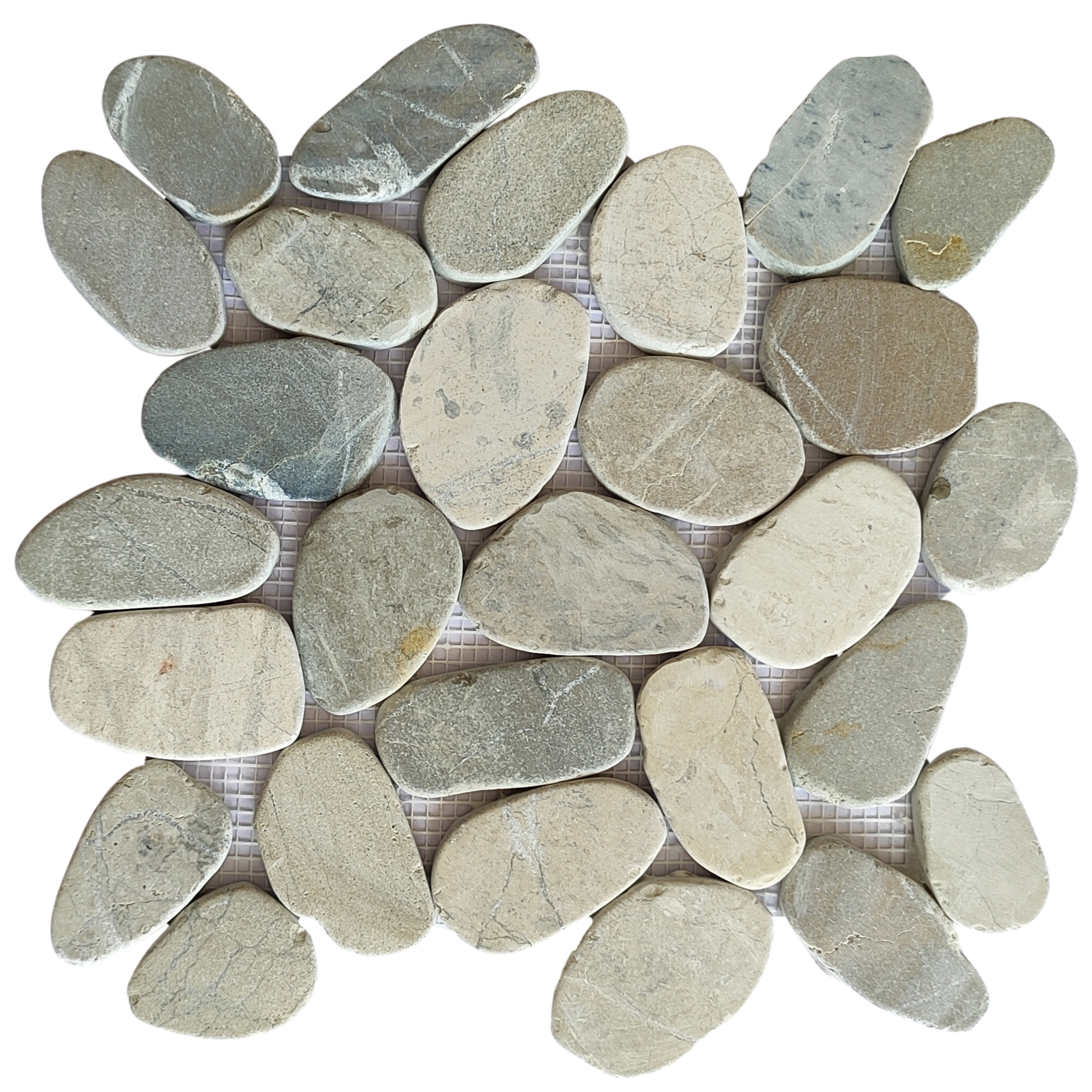 Bali Cloud XL Sliced Pebble Tiles
