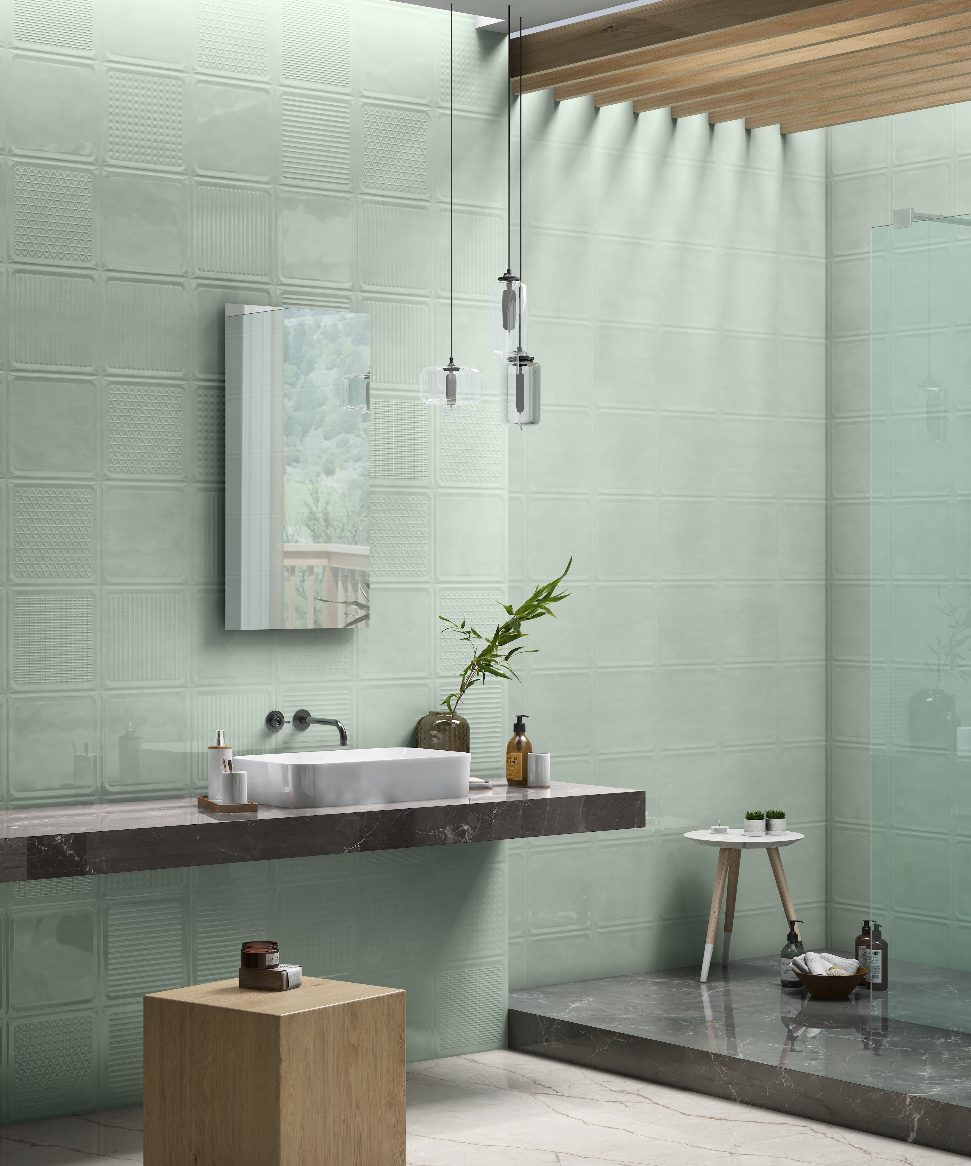 Seafoam Lux Vista Square 7.87" x 7.87" ($7.99 Sq. Ft. / Case)