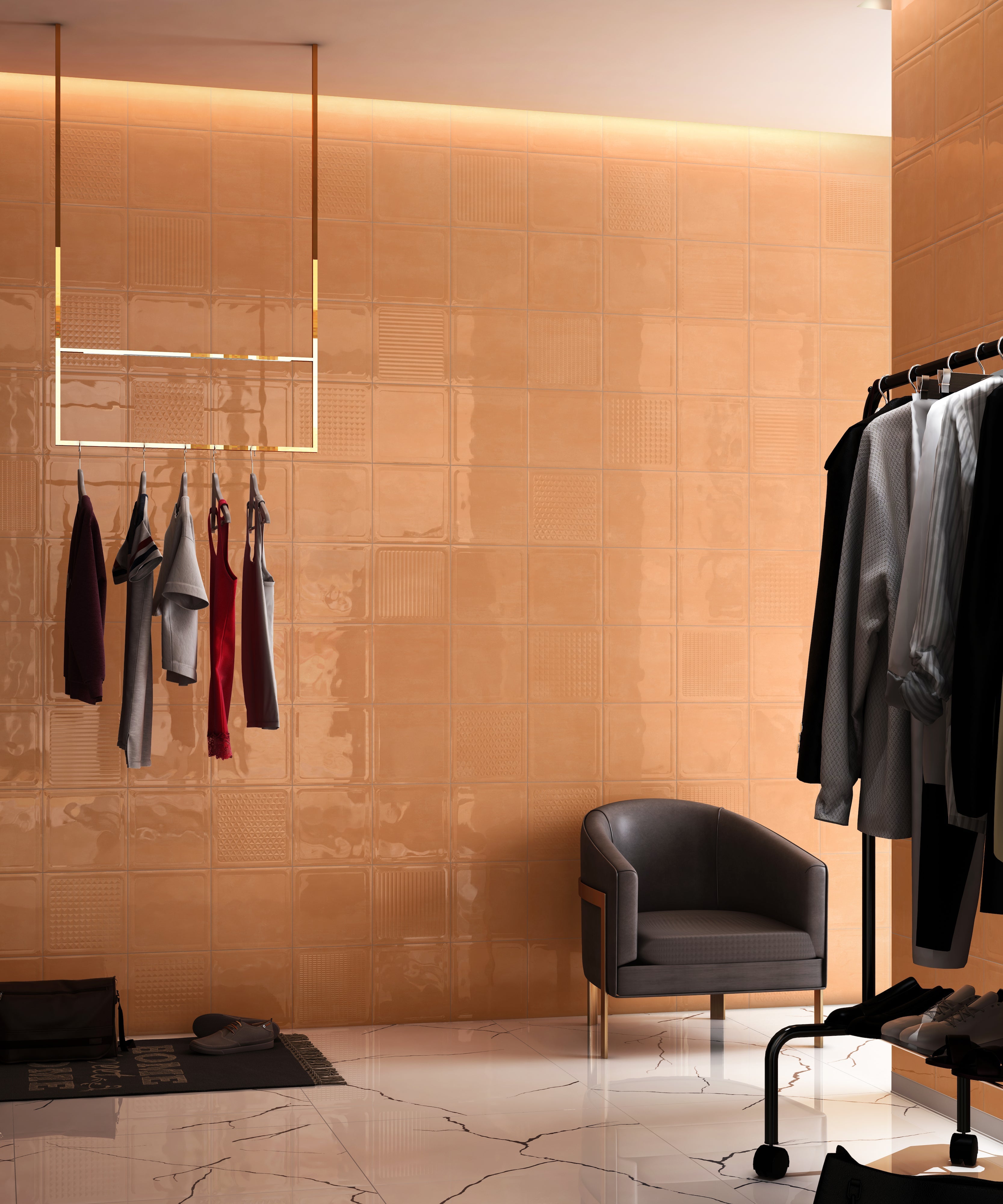 Seafoam Motif Vista Square 7.87" x 7.87" ($7.99 Sq. Ft. / Case)