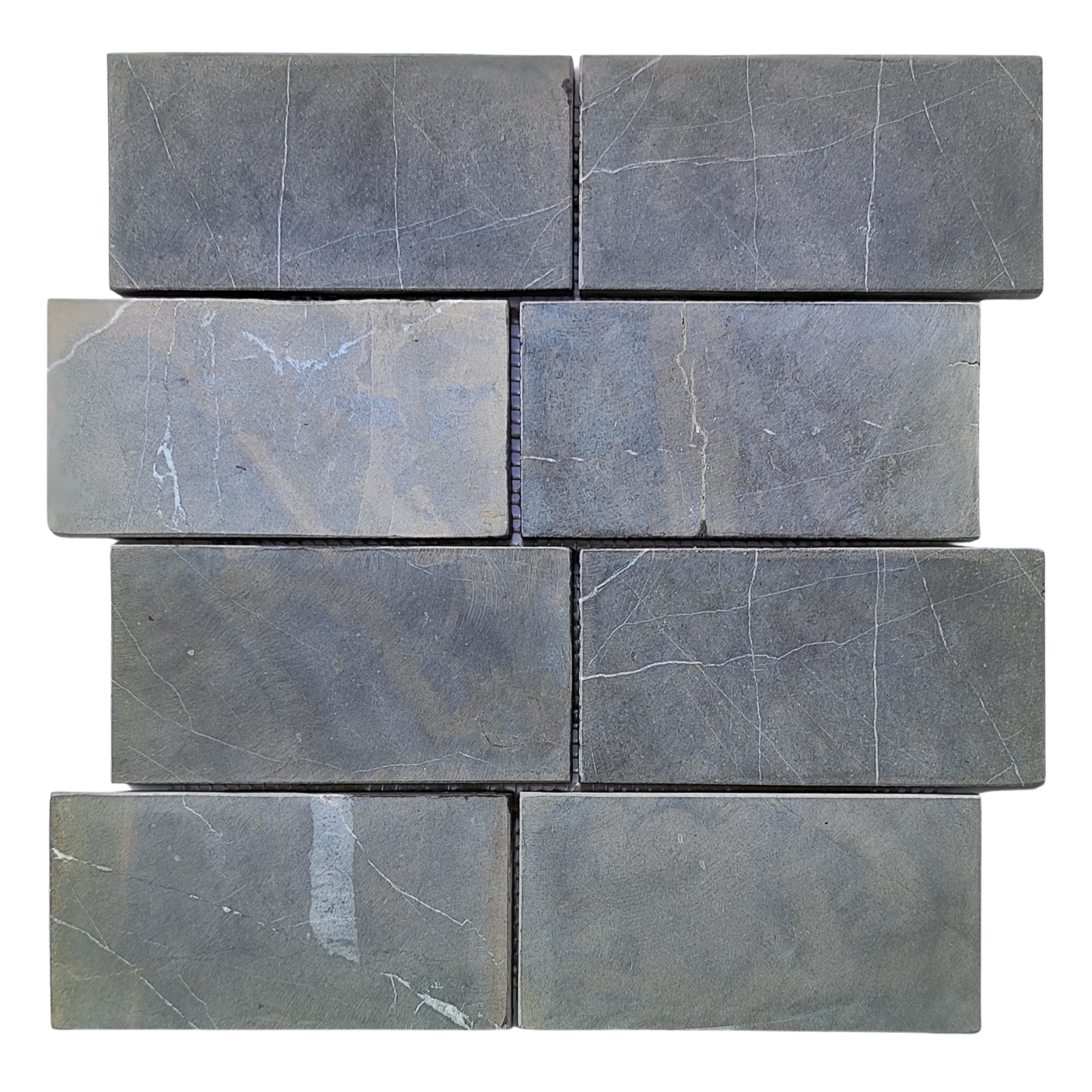 Dark Grey Subway 3x6 Marble Mosaic Tile