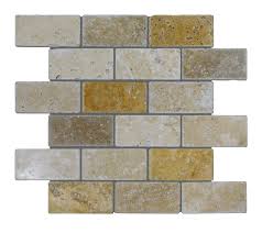 Mix Quartz Brick 2x4 Marble Mosaic Tile