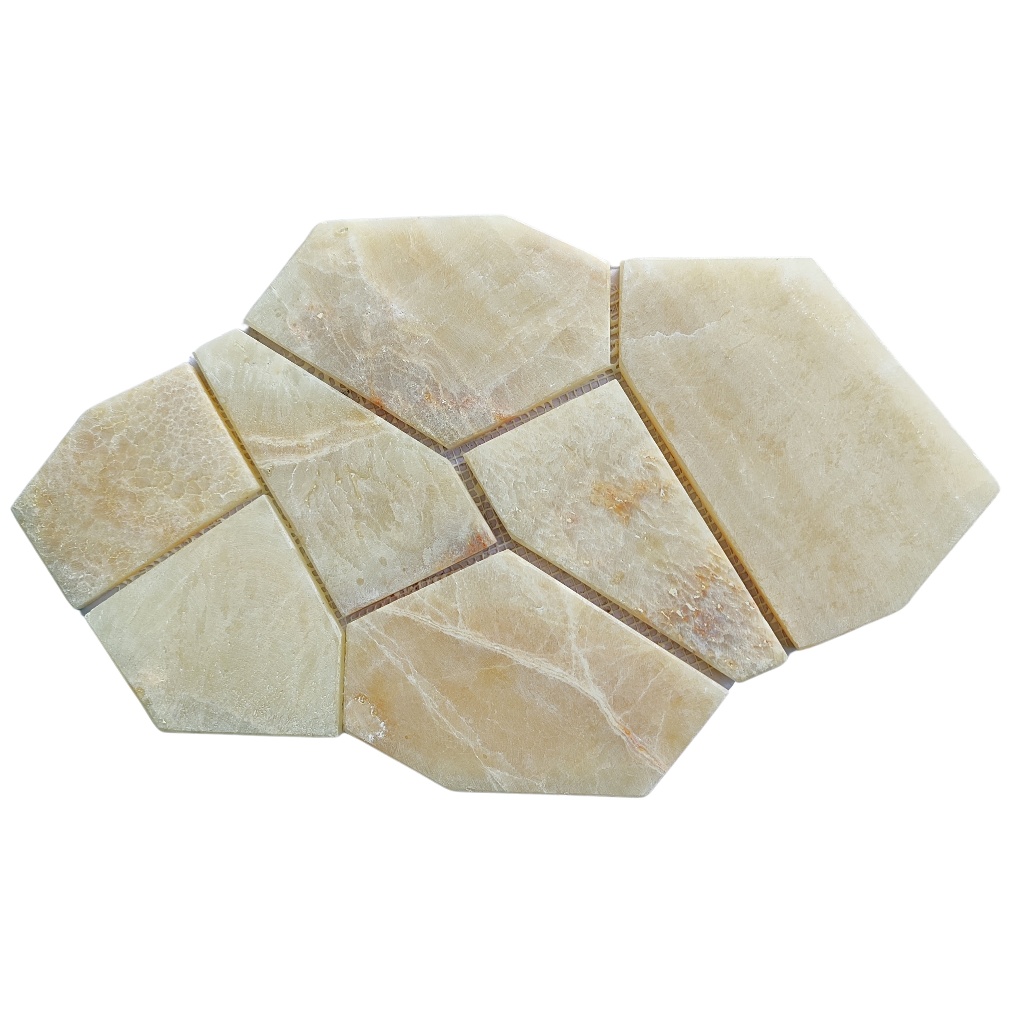 Mix Quartz Pentagon Marble Mosaic Tiles