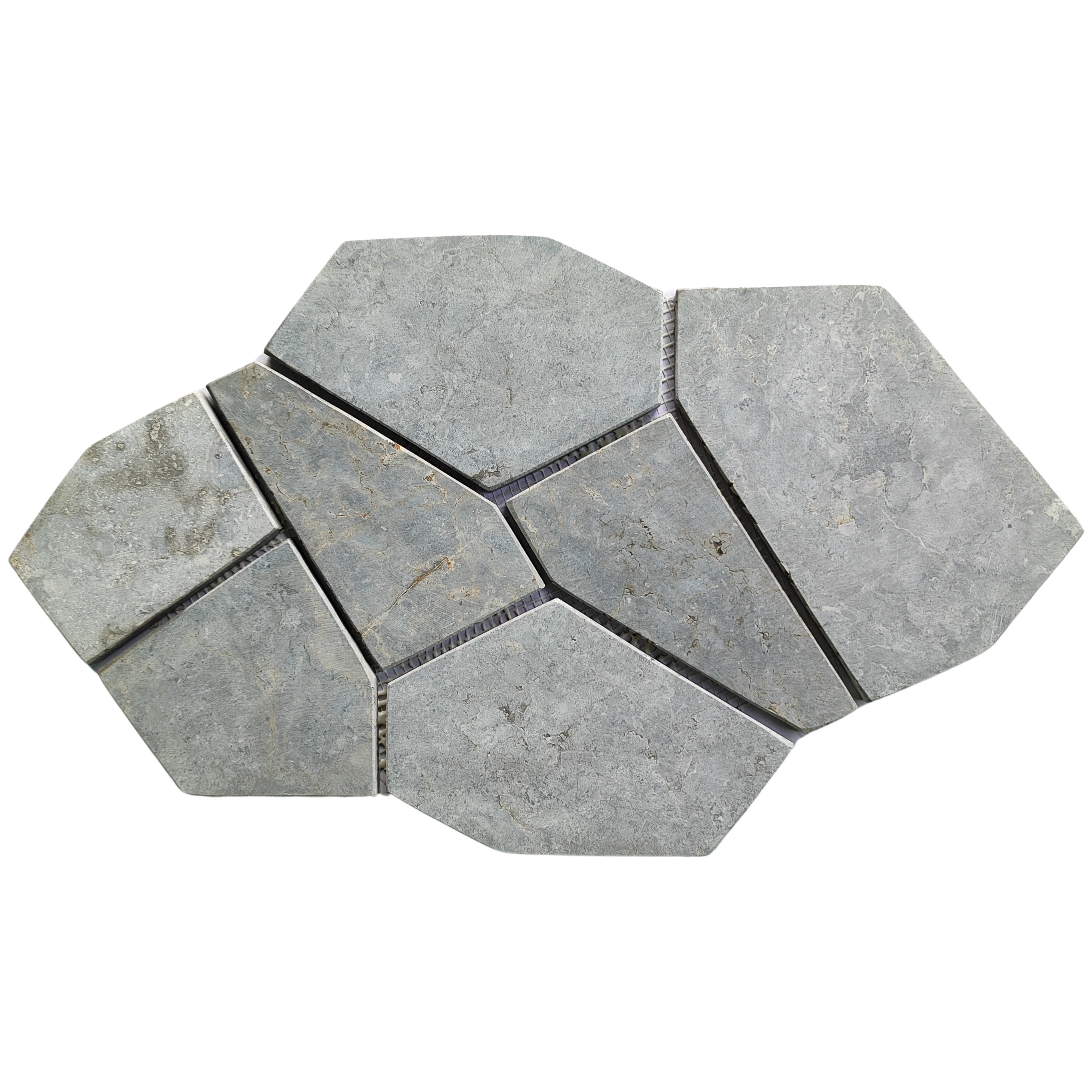 Stone Grey Pentagon Marble Mosaic Tiles