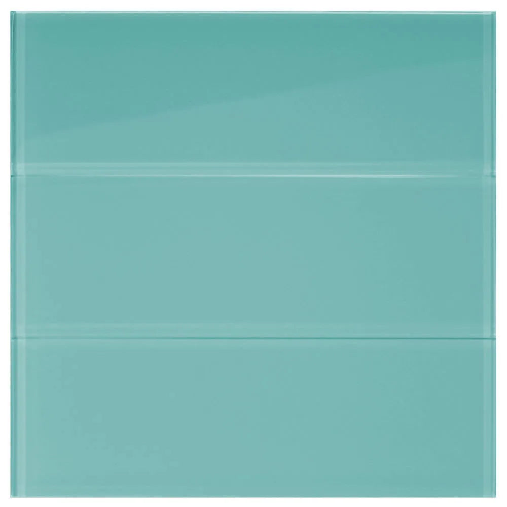 Aqua Glass 4" x 12" Subway Tile