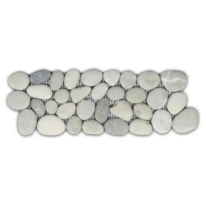 Bali Cloud Pebble Tile Border