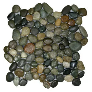 Glazed Bali Ocean Pebble Tile
