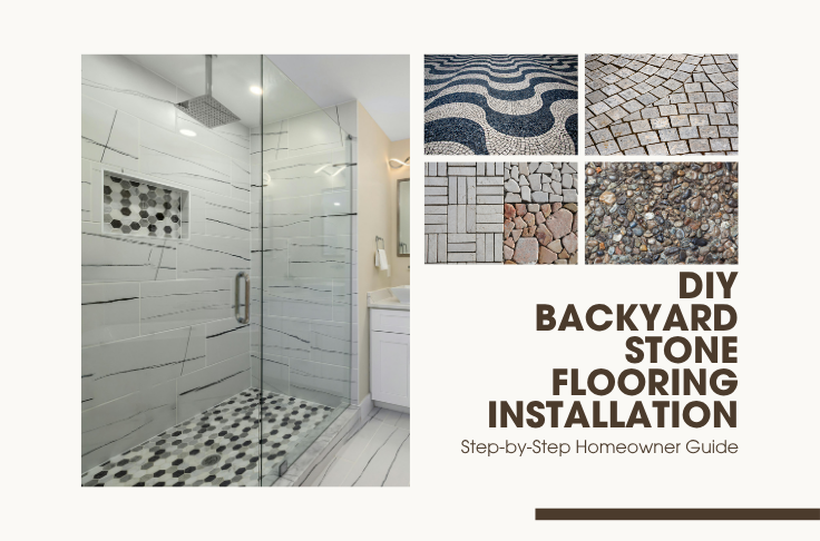 DIY Backyard Stone Flooring Installation