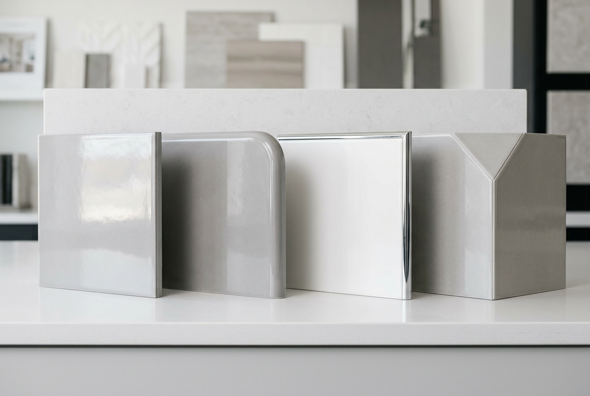 How to Finish Porcelain Tile Edges: Polish, Bullnose, Trim, or Miter