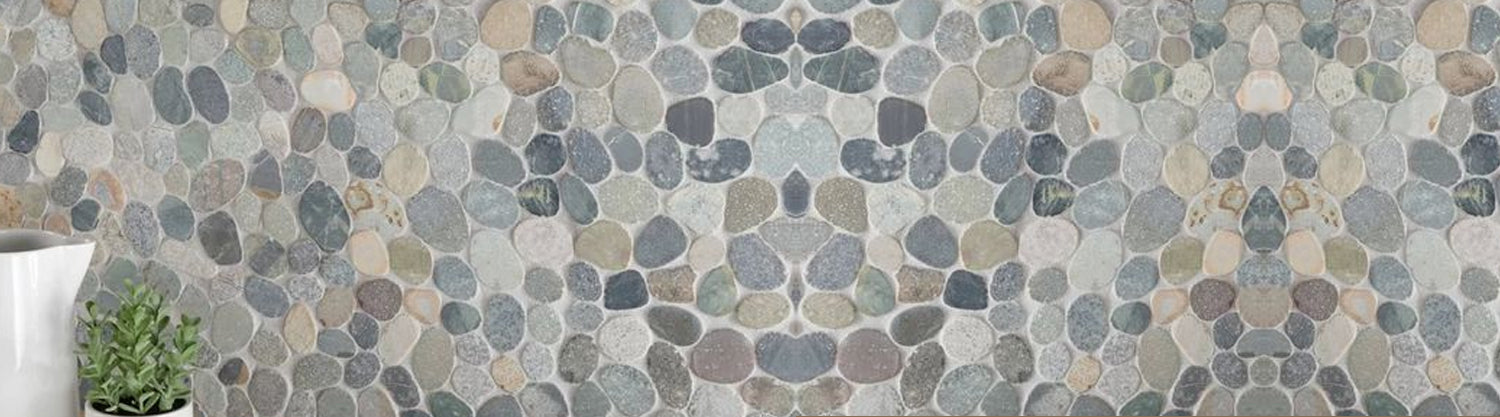 Pebble Stone Mosaic Tiles