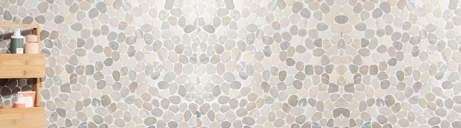 Sliced Pebble Tiles