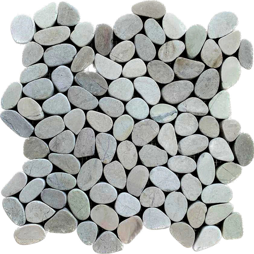 Transform Your Space with Elegant White Pebble Tile