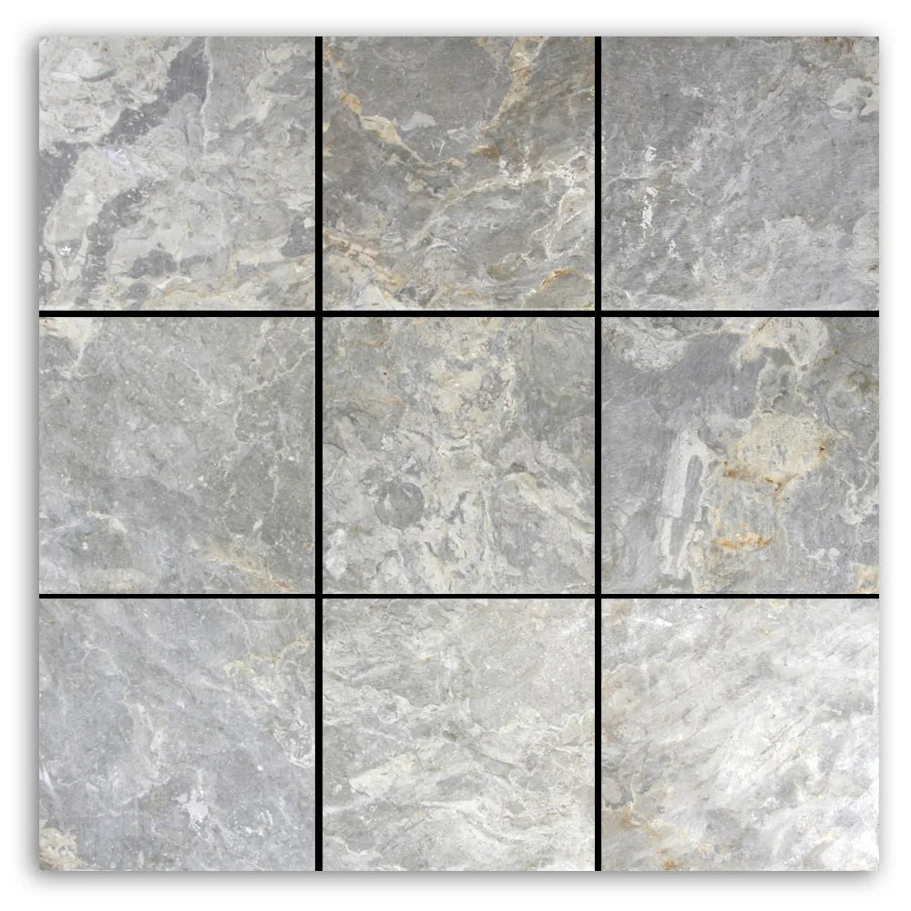 Sophisticated Light Grey 4x4 Stone Mosaic Tiles for Elegant Spaces