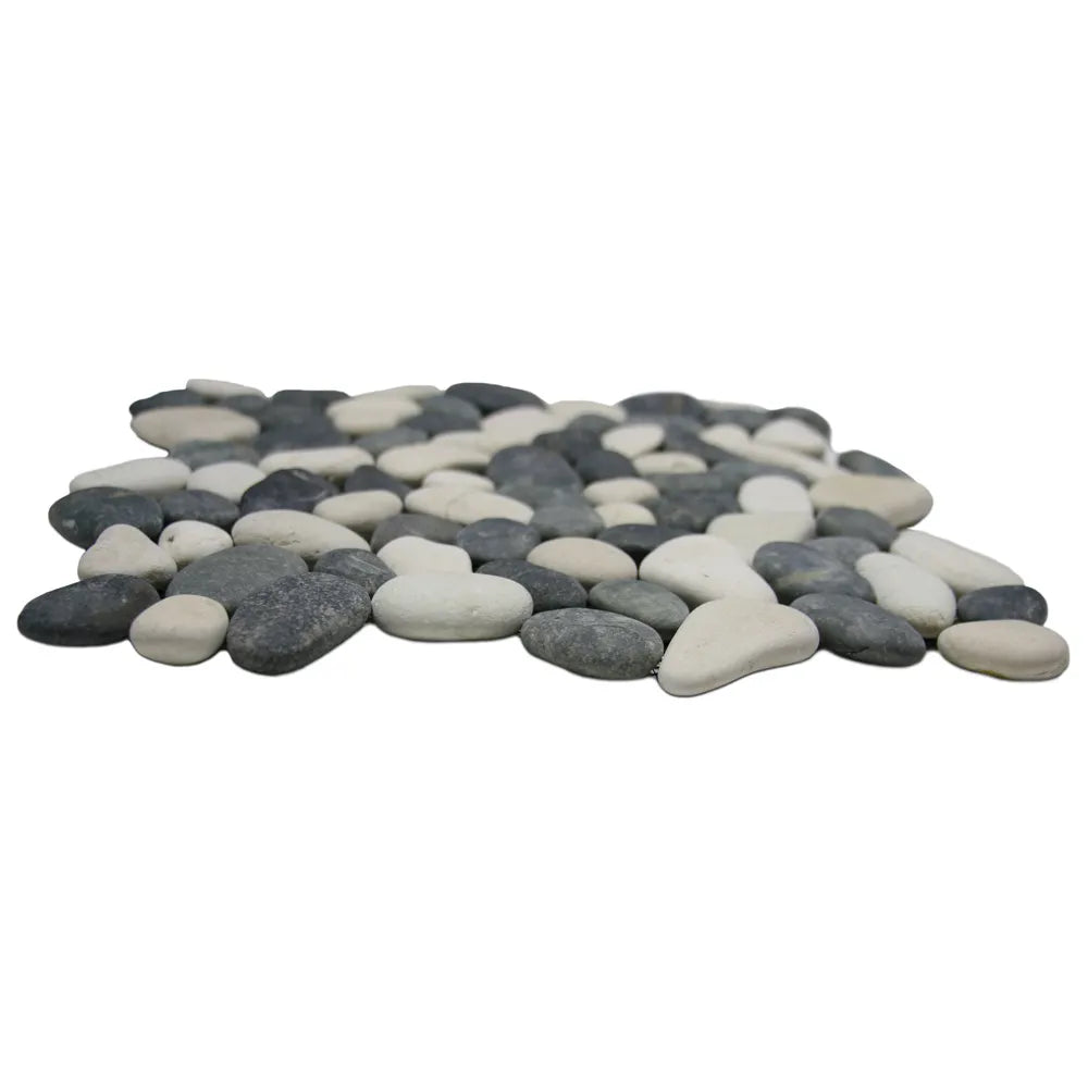 Stunning Black & White Pebble Tiles for Stylish Spaces