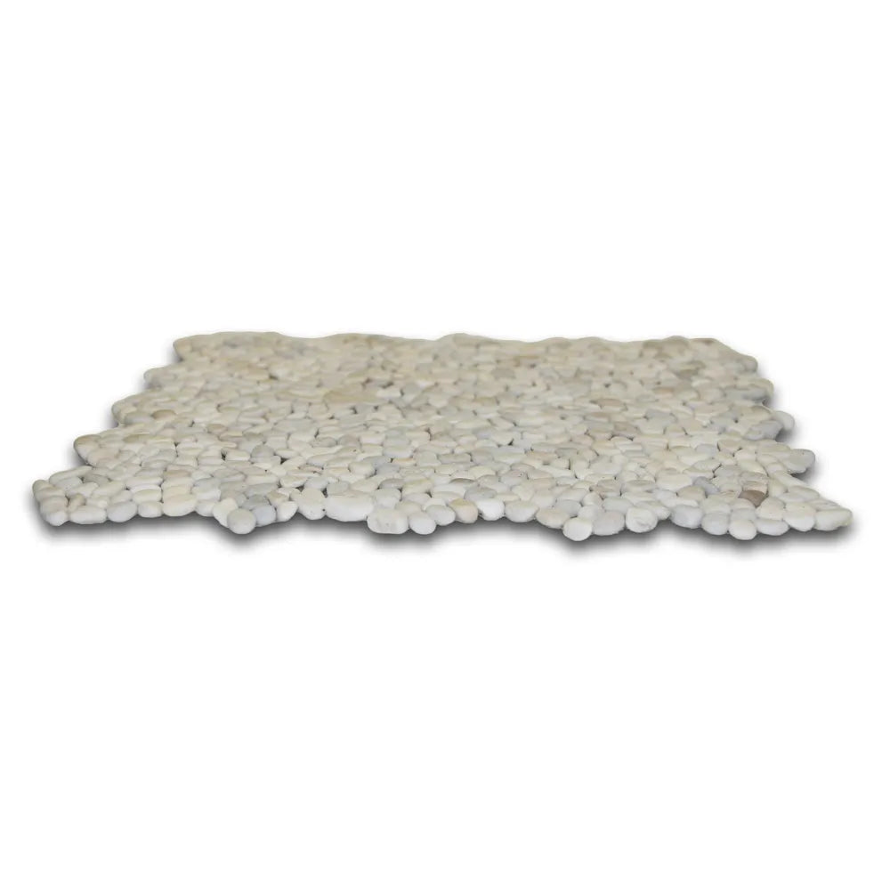 Elevate Your Space with Mini Java Tan Pebble Tile Flooring