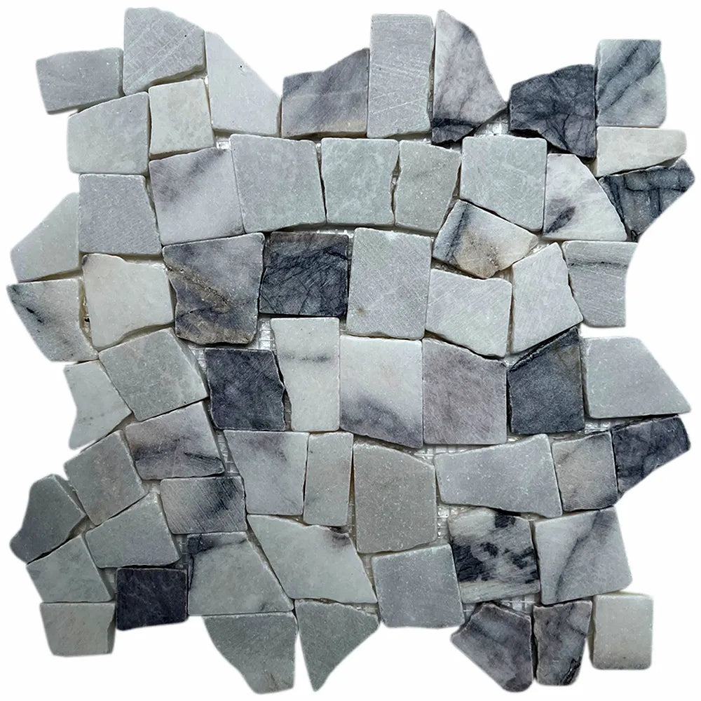 Lilac Dream: Milas Stone Mosaic Tiles by Tile Hub