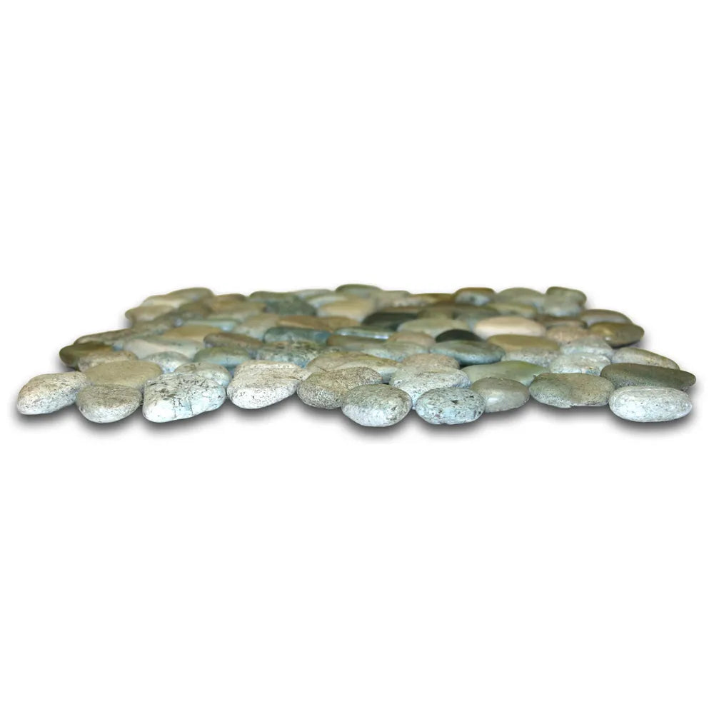 Ocean Serenity Glazed Pebble Tiles by Tile Hub