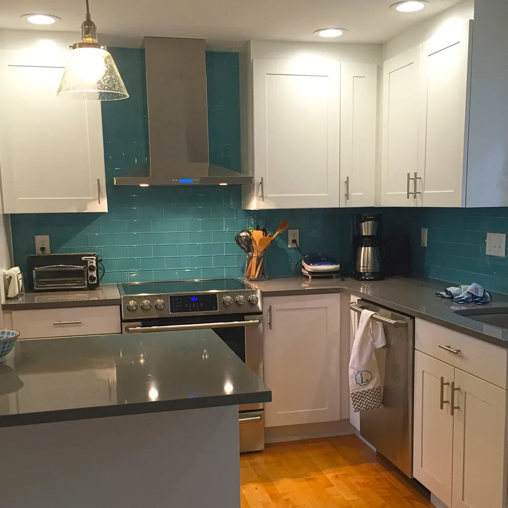 Aqua Bliss Glass Subway Tiles for a Tranquil Transformation