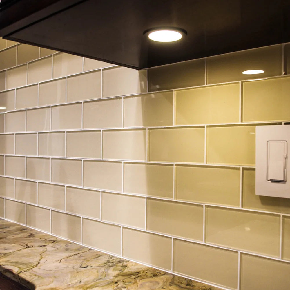 Sophisticated Cream Glass Subway Tiles by Tile Hub for Timeless Elegance