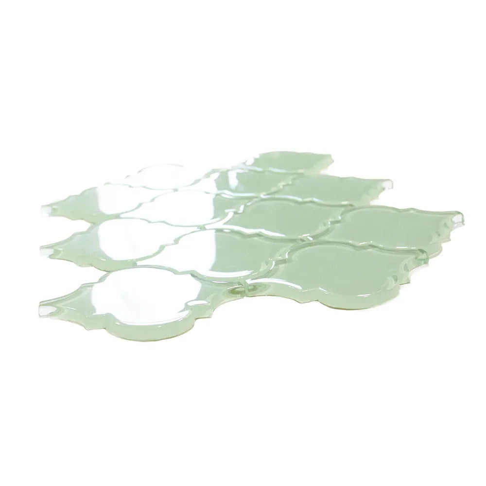 Arabesque Allure: Transform Your Space with Surf Glass Tile