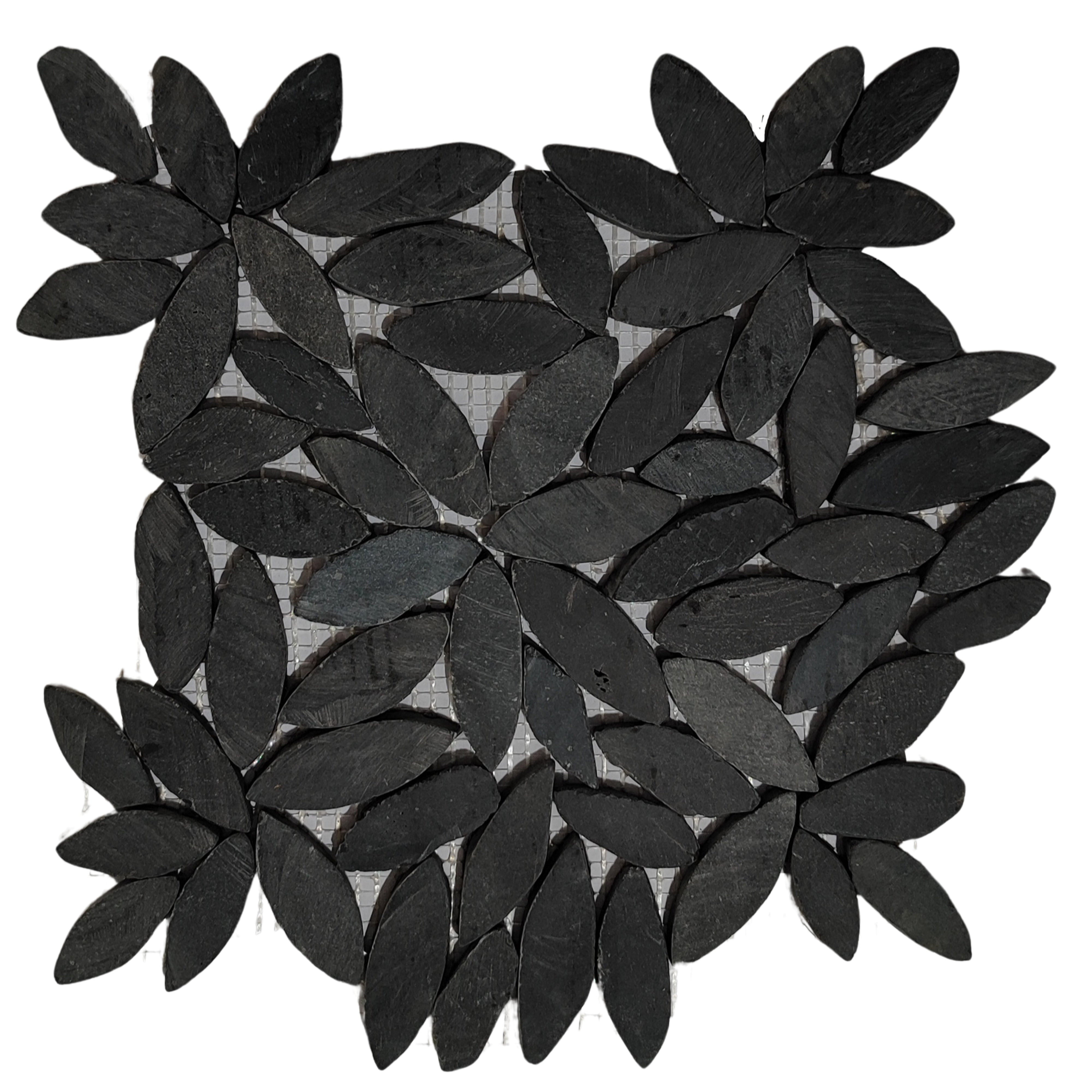 Elegant Alor Black Flower Pebble Mosaic Tiles - Elevate Your Space!