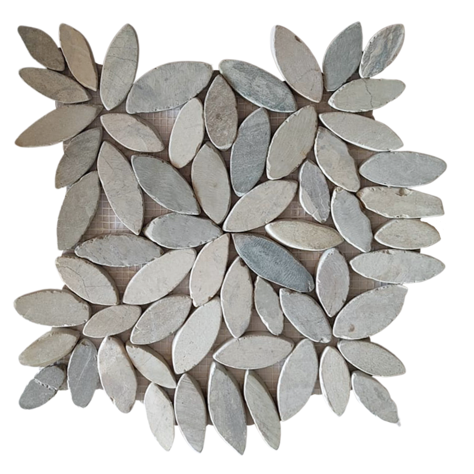 Bali Cloud Blossom Pebble Mosaic Tiles by Tile Hub - Infuse Your Space with Nature's Charm!