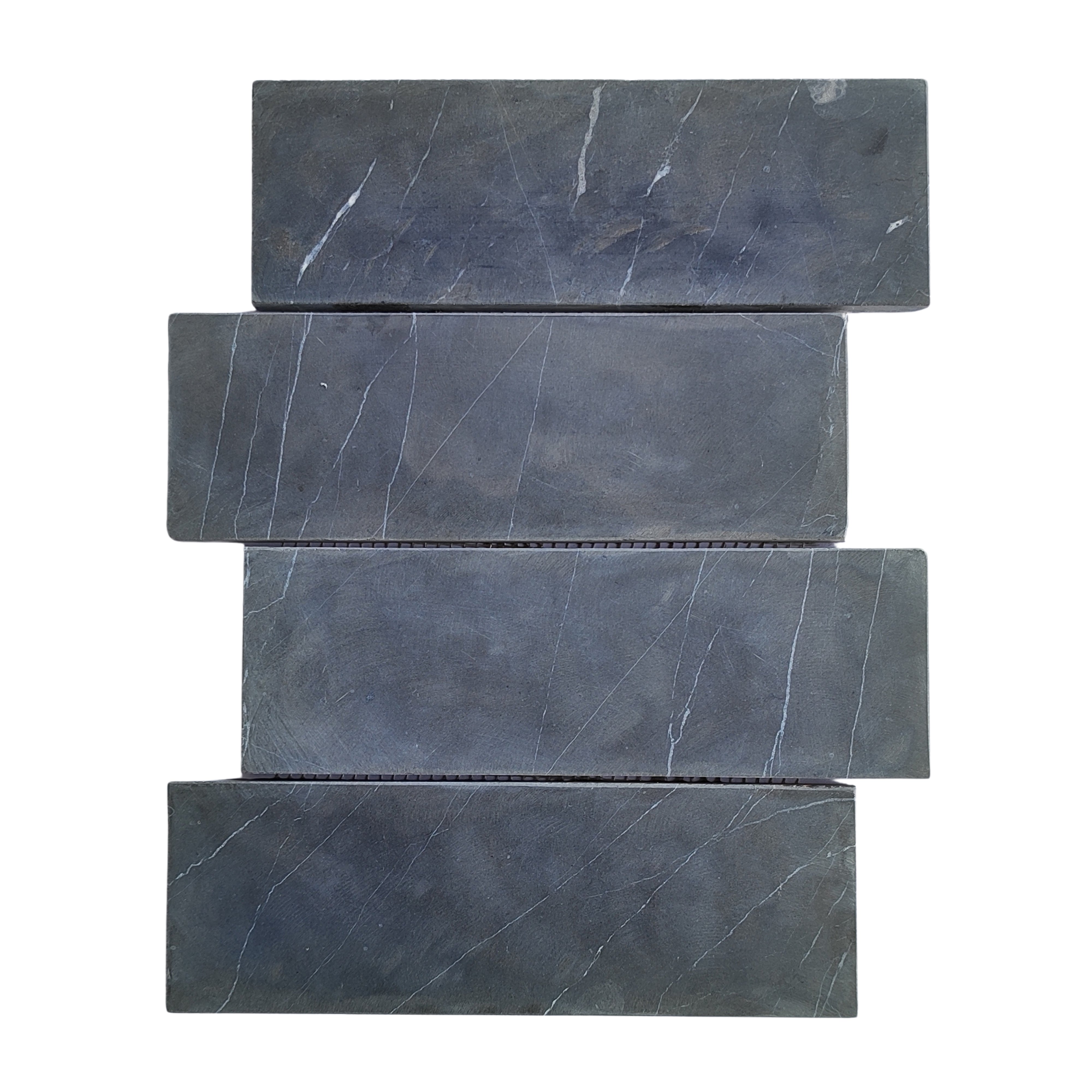 Sophisticated Dark Grey 3x9 Marble Mosaic Tiles for Timeless Elegance