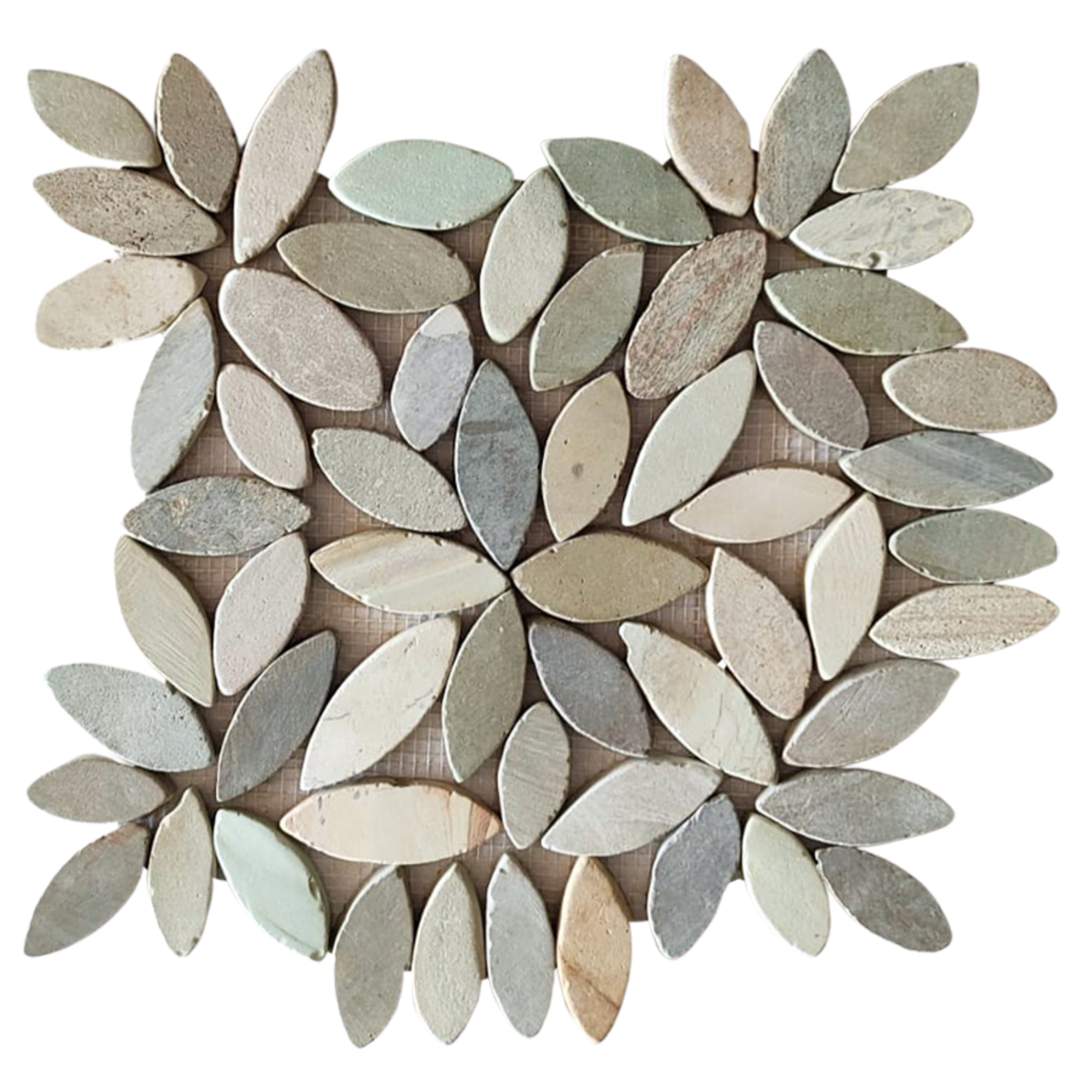 Lovebird Pastel Blue Blossom Mosaic Tiles - Transform Your Space into a Tranquil Haven!