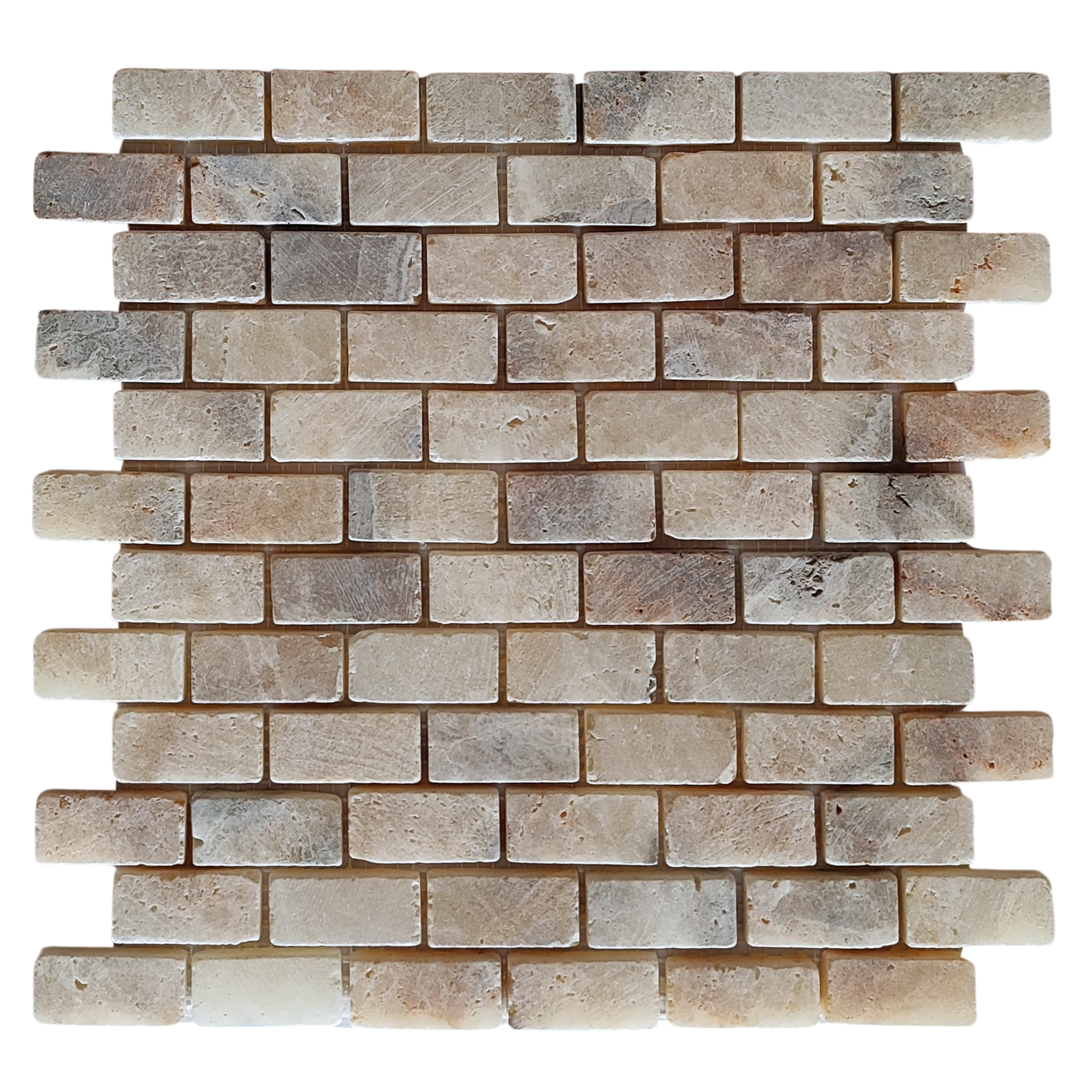 Mix Quartz Subway 1x2 Marble Mosaic Tile