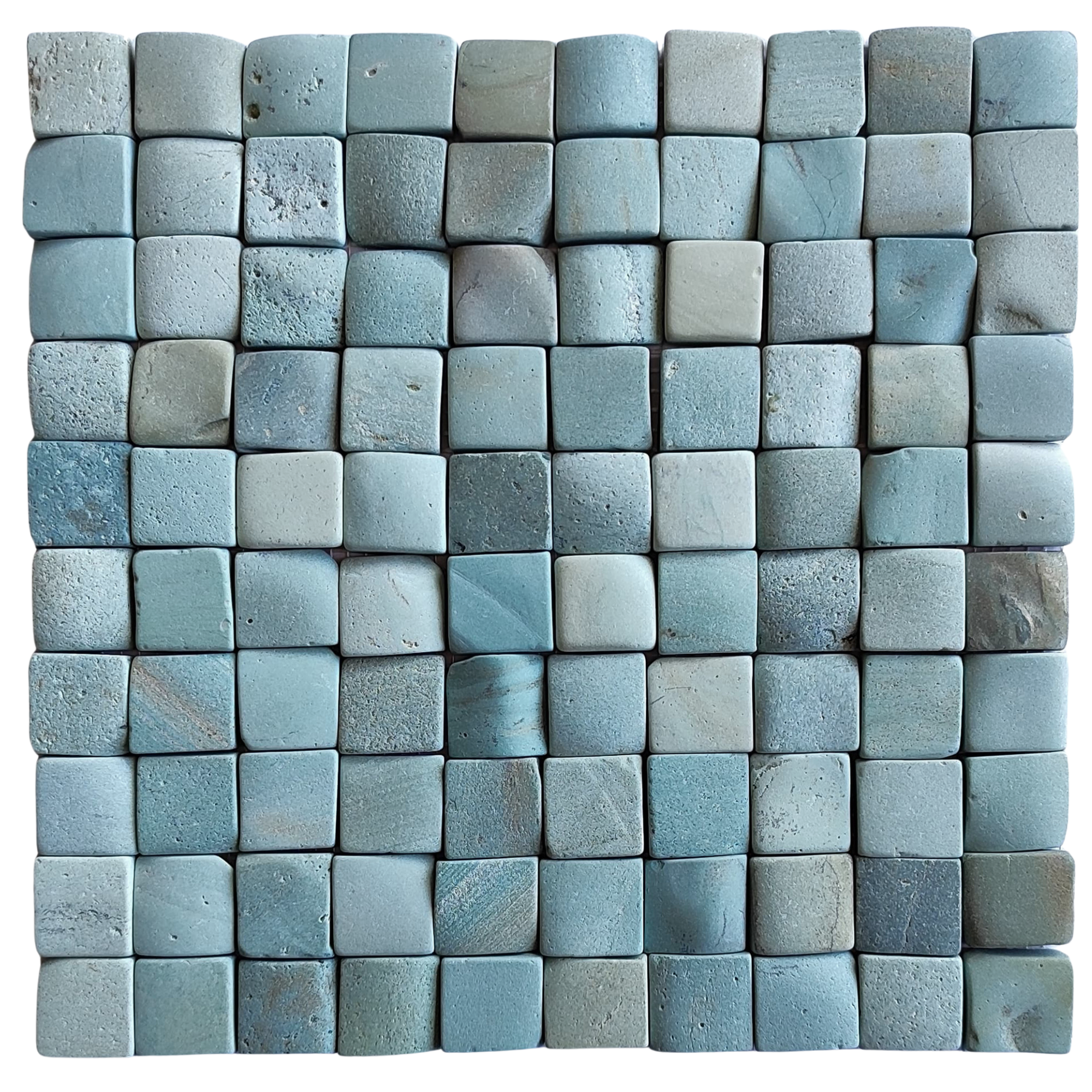 Sea Green Pebble Mosaic Tiles 1x1 – Nature-Inspired Elegance for Your Home!