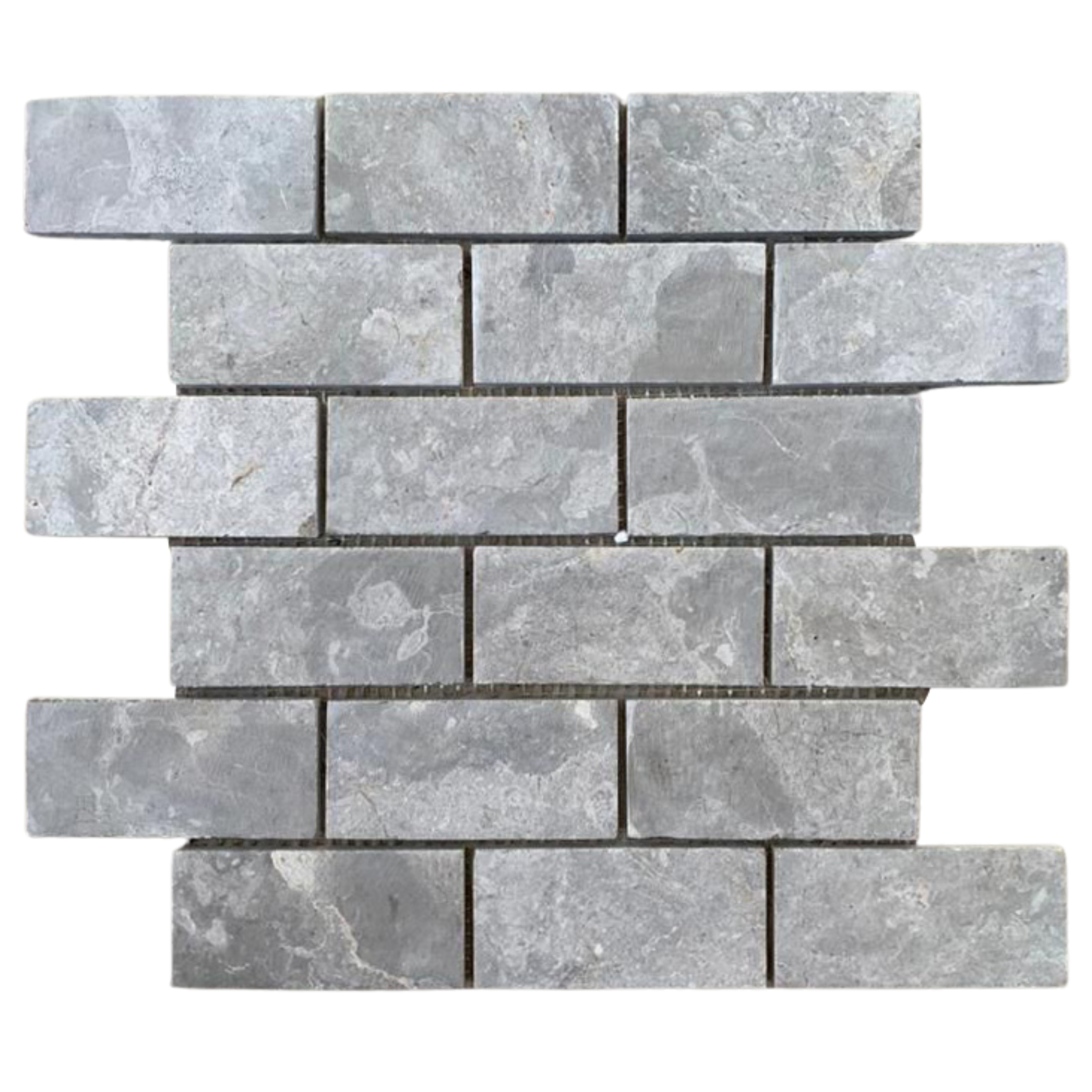 Sophisticated Stone Grey 2x4 Marble Brick Mosaic Tiles by Tile Hub