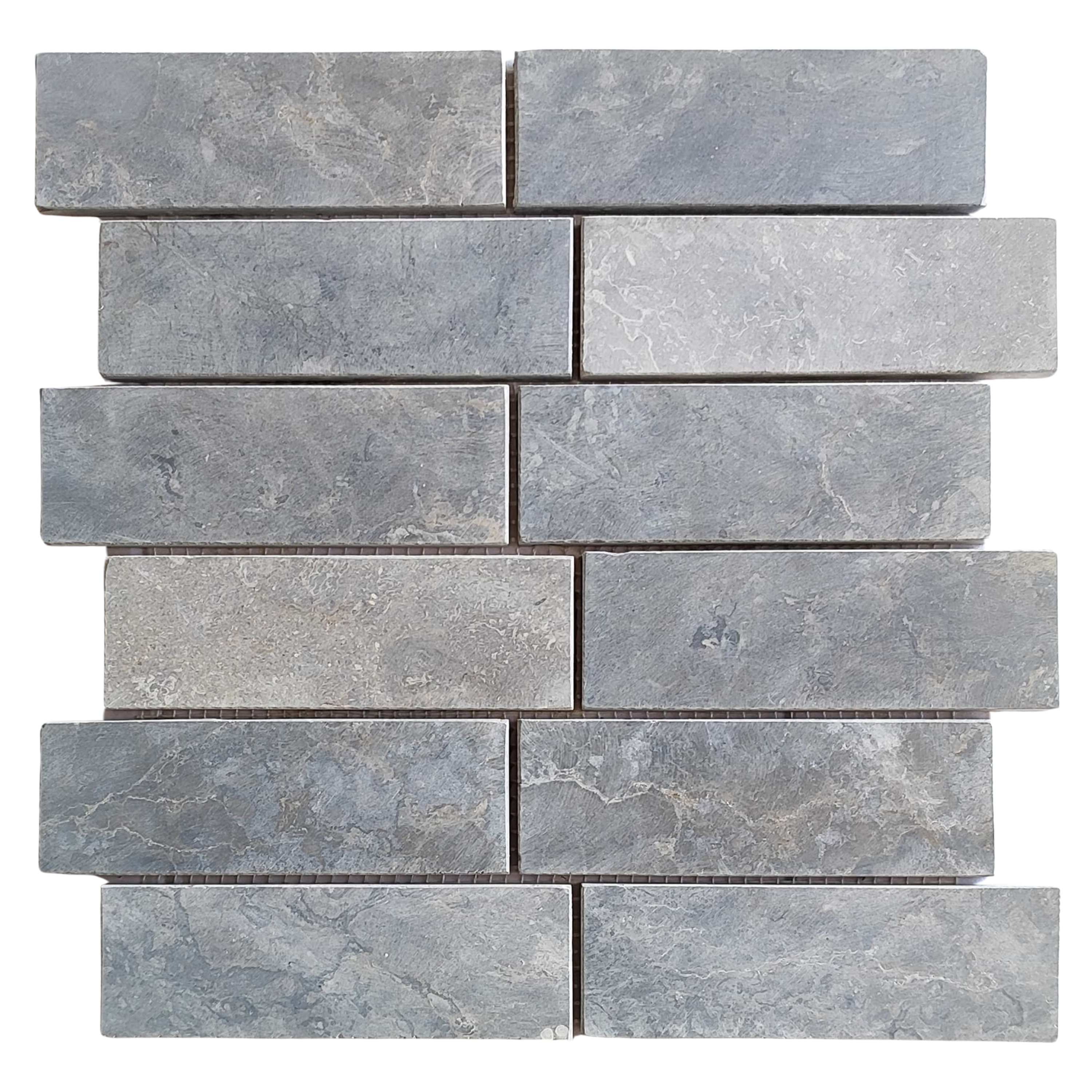 Sophisticated Stone Grey 2x6 Marble Mosaic Tiles for Timeless Elegance