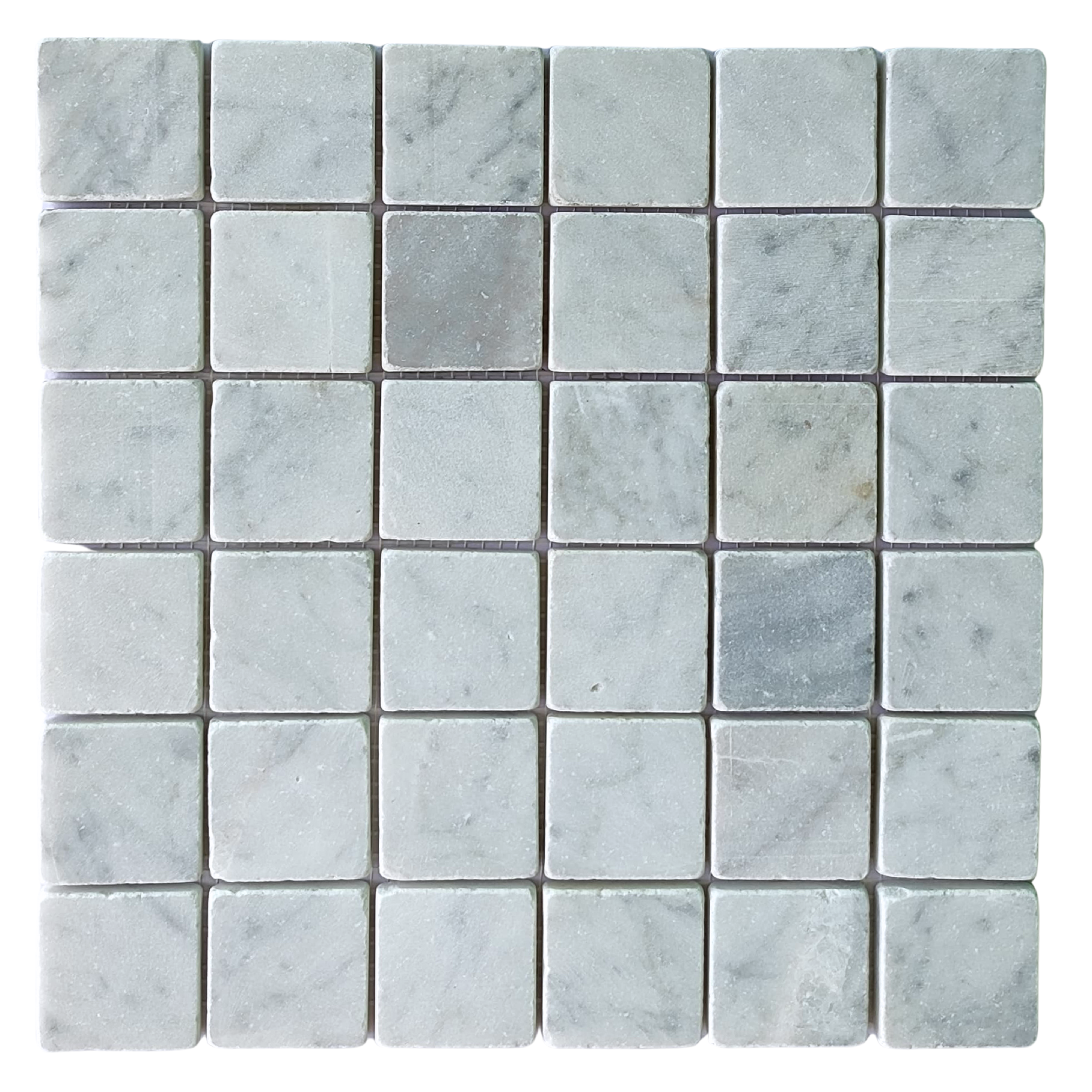 Luxurious White Carrara 2x2 Marble Mosaic Tile - Elevate Your Space!