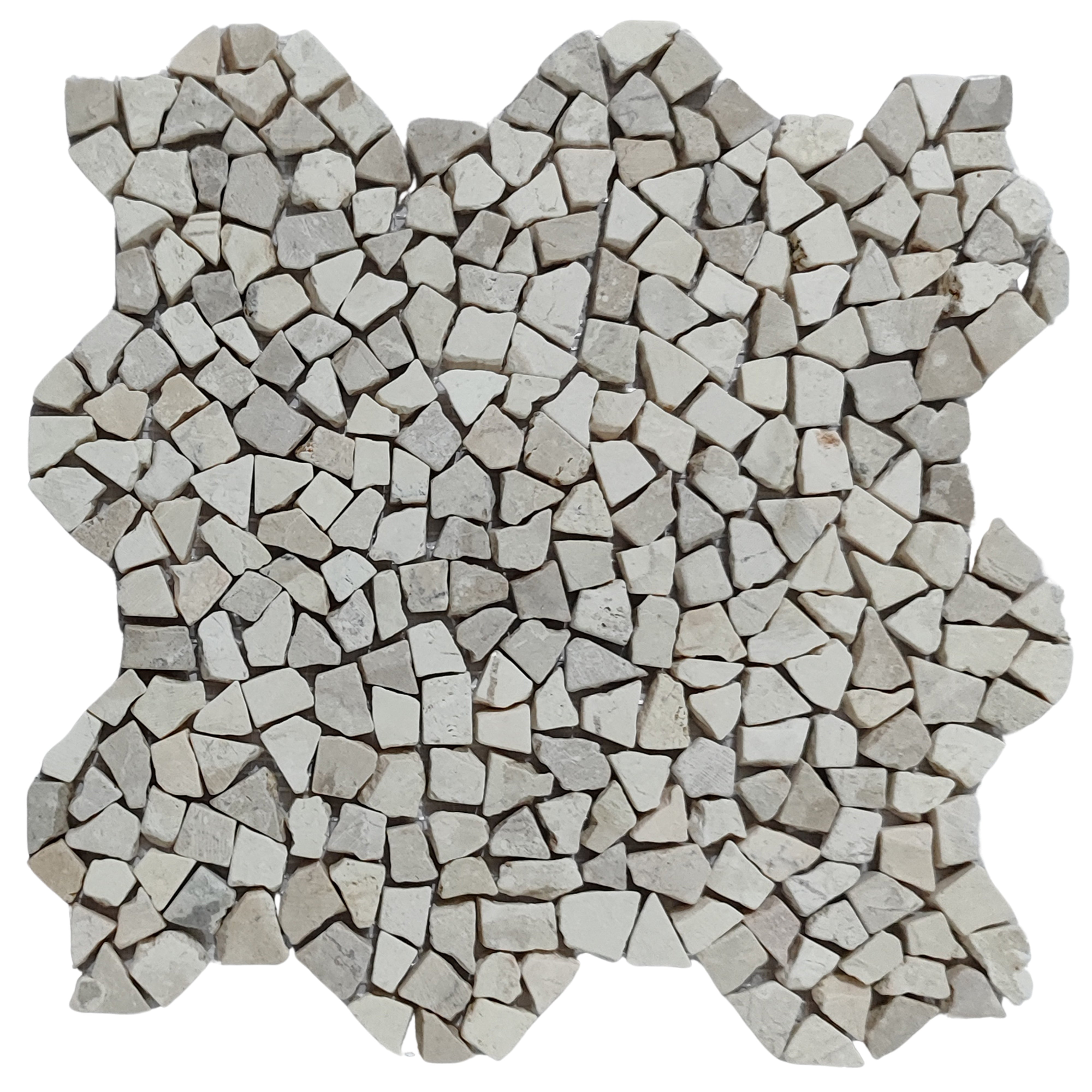 Chic White Tumbled Marble Mini Mosaic Tiles for Elegant Designs