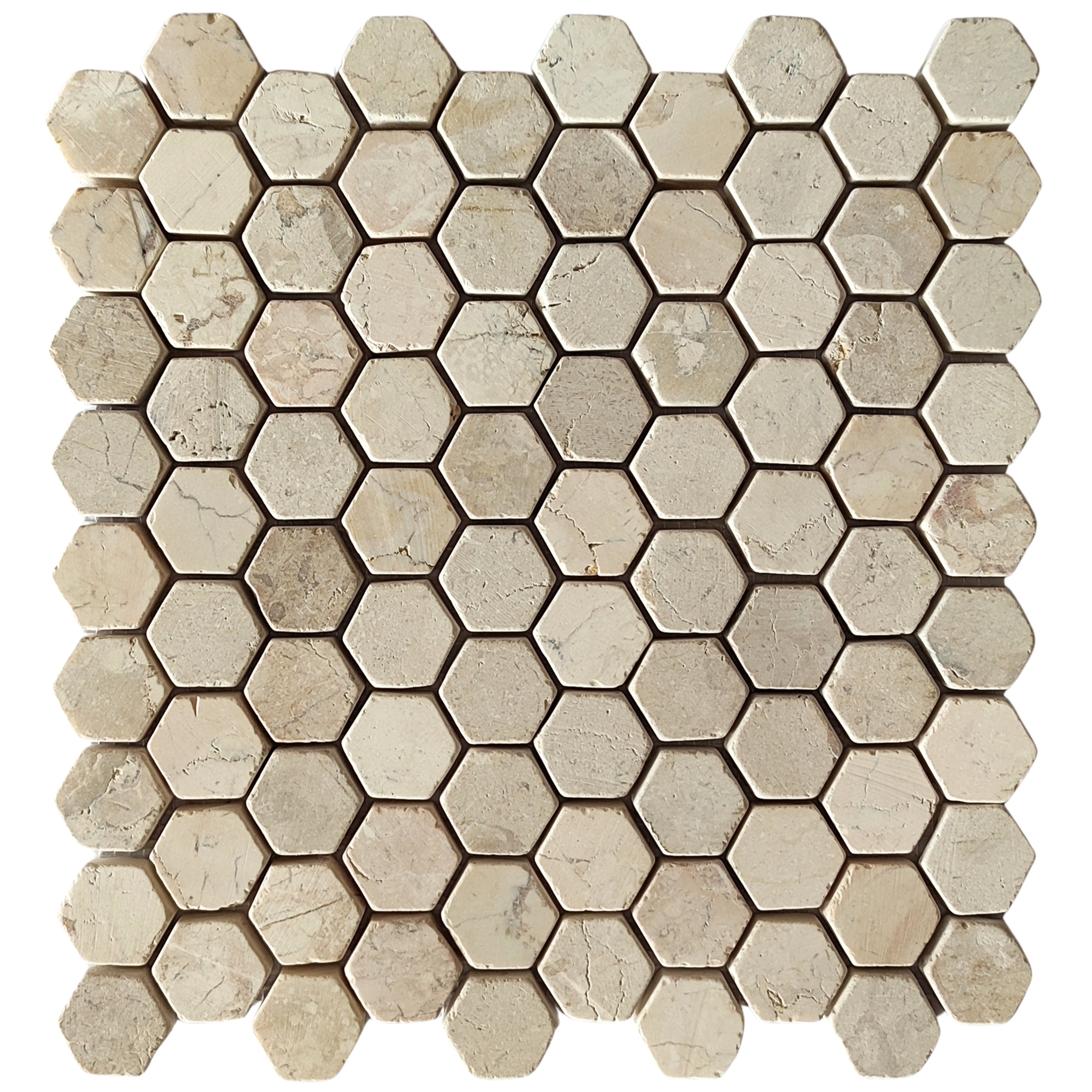 Chic White Hexagon 1x1 Marble Mosaic Tiles for Elegant Interiors