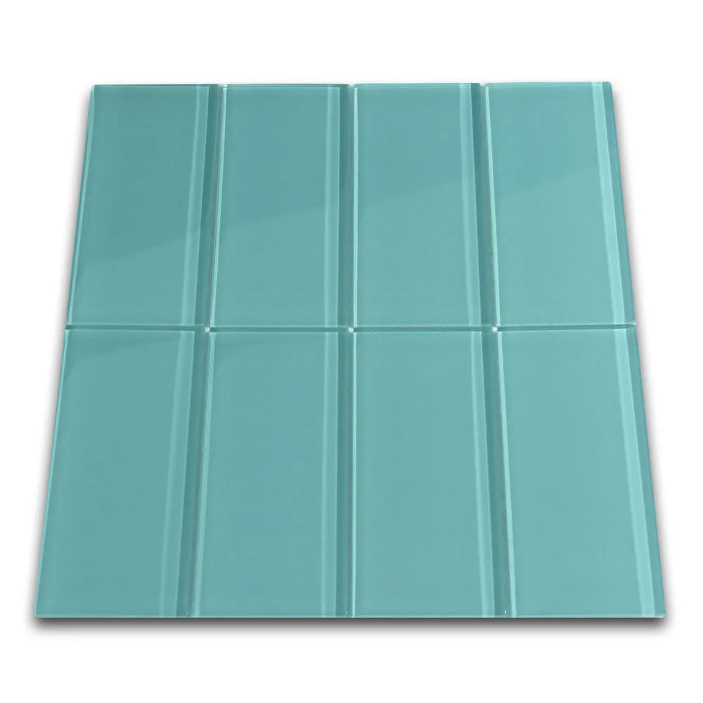 Aqua Bliss Glass Subway Tiles for a Tranquil Transformation