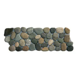 Serene Bali Ocean Pebble Tile Border by Tile Hub