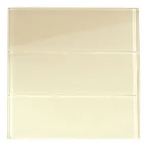 Chic Cream Glass Subway Tiles - Elevate Your Space with 4x12 Elegance!