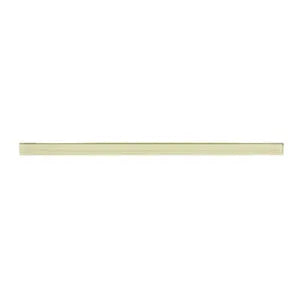 Luminous Elegance Cream Glass Pencil Liner by Tile Hub