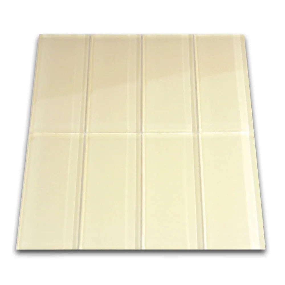 Sophisticated Cream Glass Subway Tiles by Tile Hub for Timeless Elegance