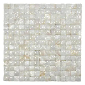 Radiant Elegance: Cream Convex Pearl Tiles by Tile Hub