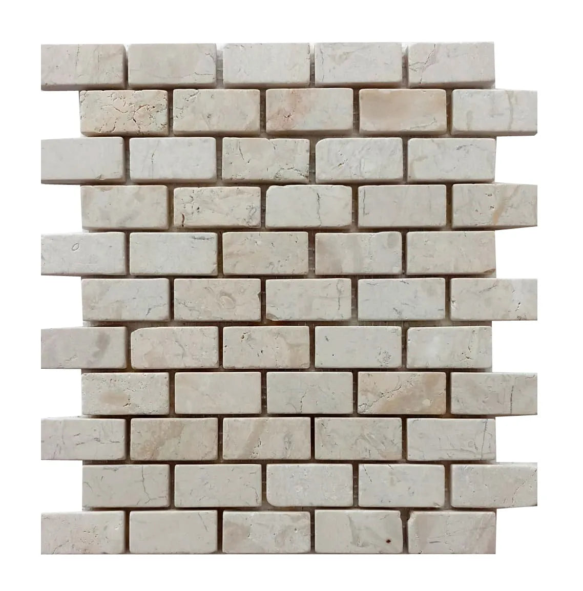 Elegant Cream Mini Stone Subway Tiles - Timeless Charm for Your Home