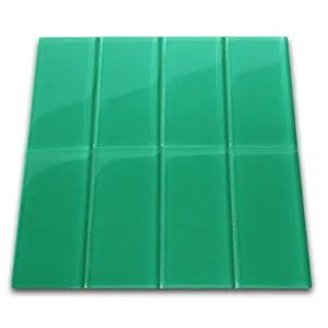 Emerald Elegance: Luxurious Glass Subway Tiles for Stunning Interiors