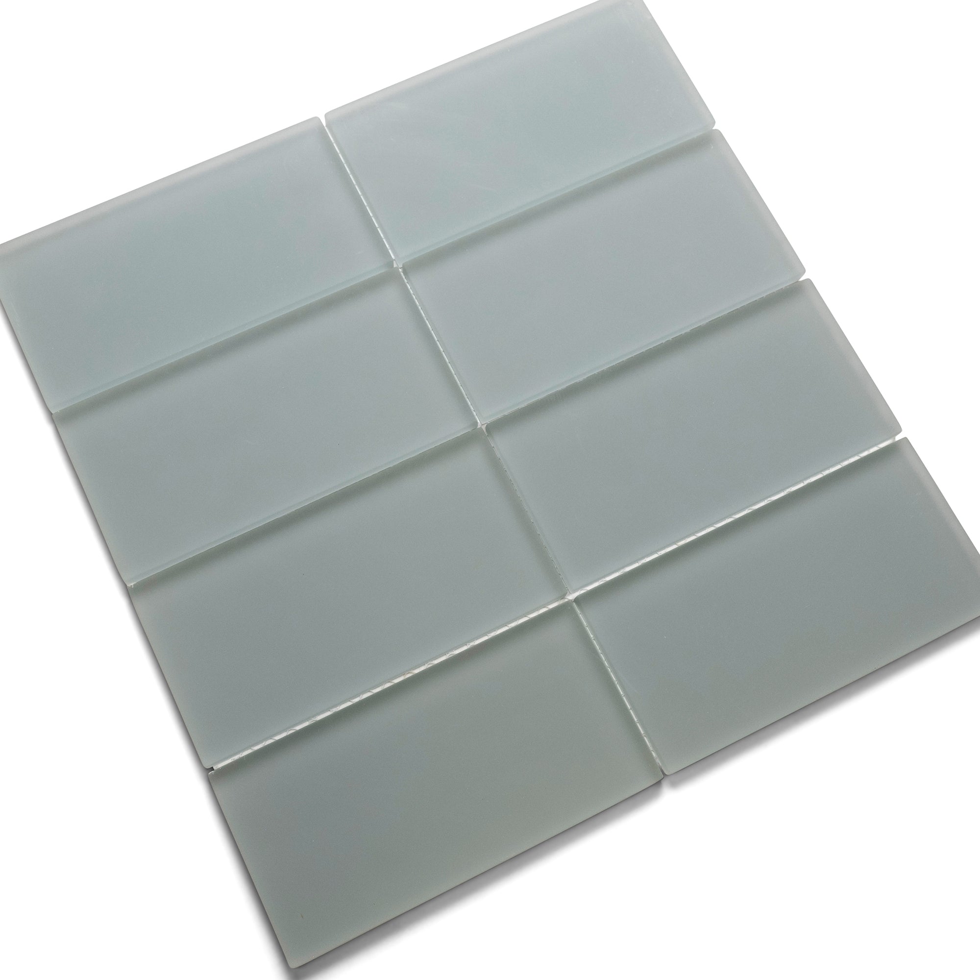 Ocean Breeze Frosted Glass Subway Tiles by Tile Hub