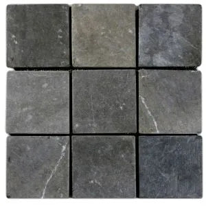 Sophisticated Grey 4x4 Stone Mosaic Tiles for Timeless Elegance